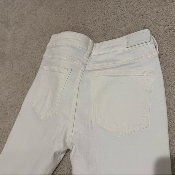 Express white denim perfect, legging stretch mid rise new jeans - Picture 3 of 6